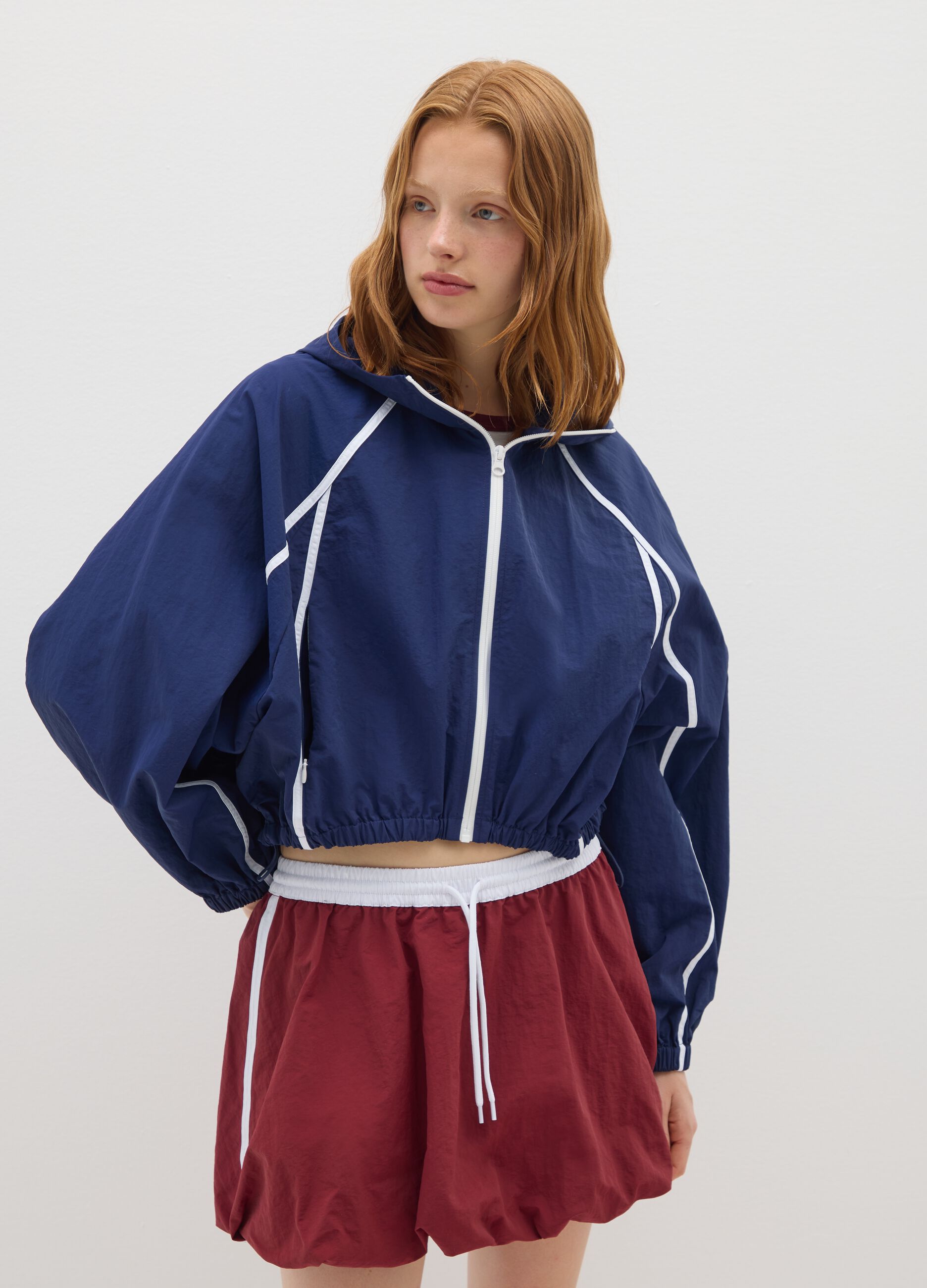 Blue Jacket with Hood