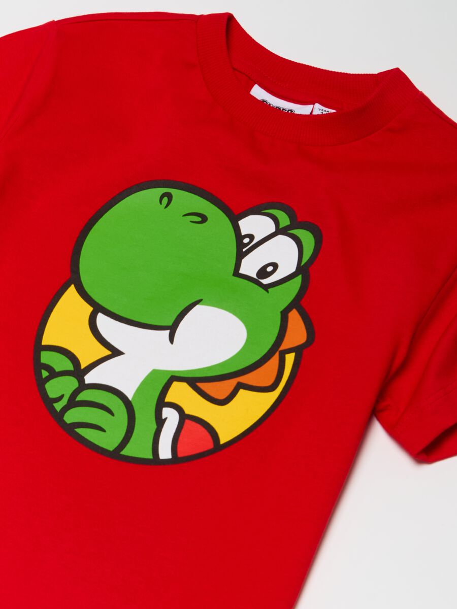 T-shirt in cotone con stampa Yoshi_2