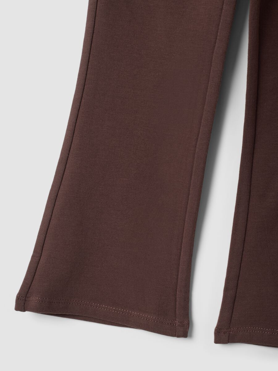 Leggings marroni in cotone organico elasticizzato skinny fit_3