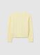 Cardigan da bambina giallo regular fit con bottoni_1