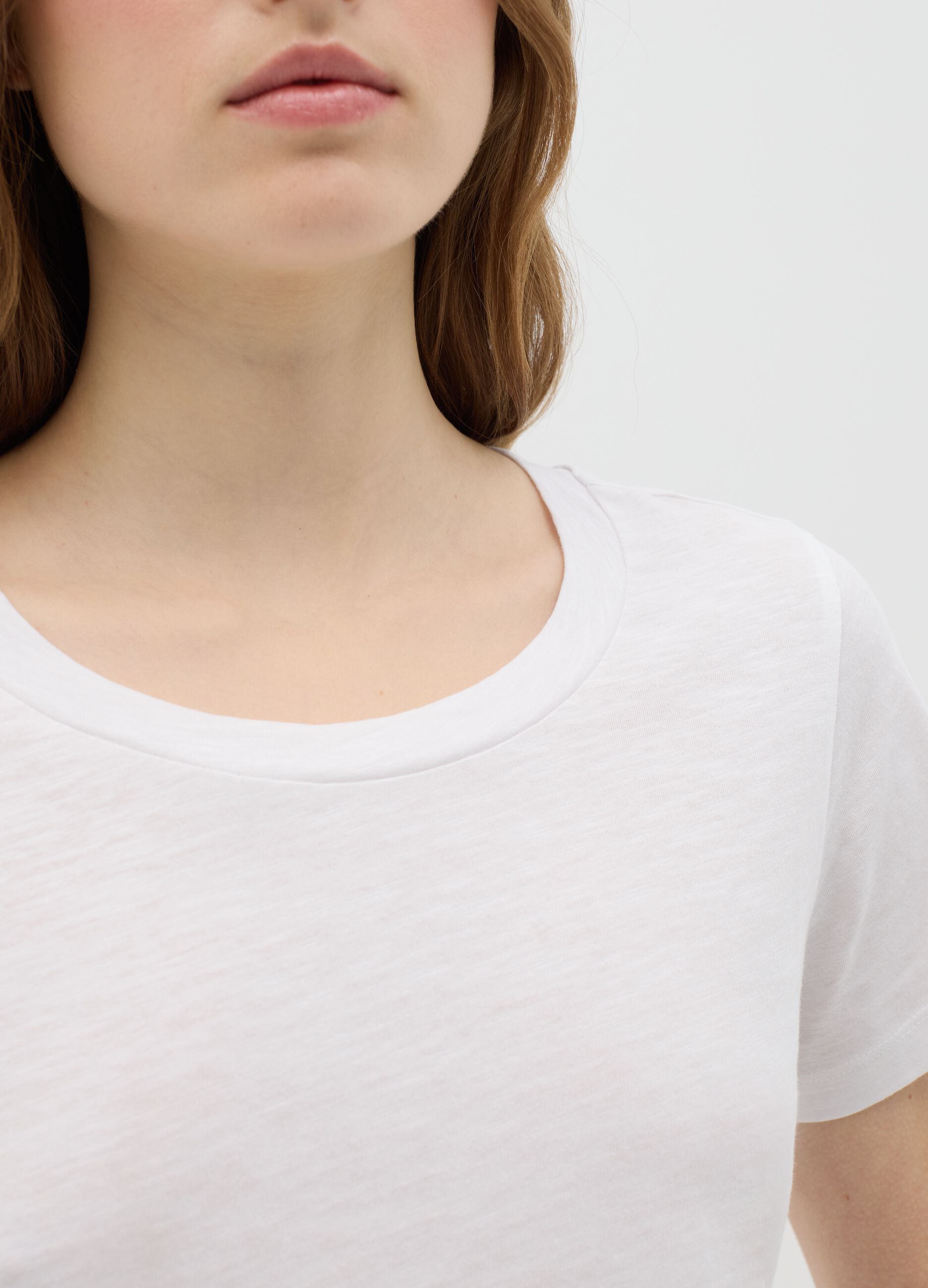 Pure Cotton White T-shirt by Ovs