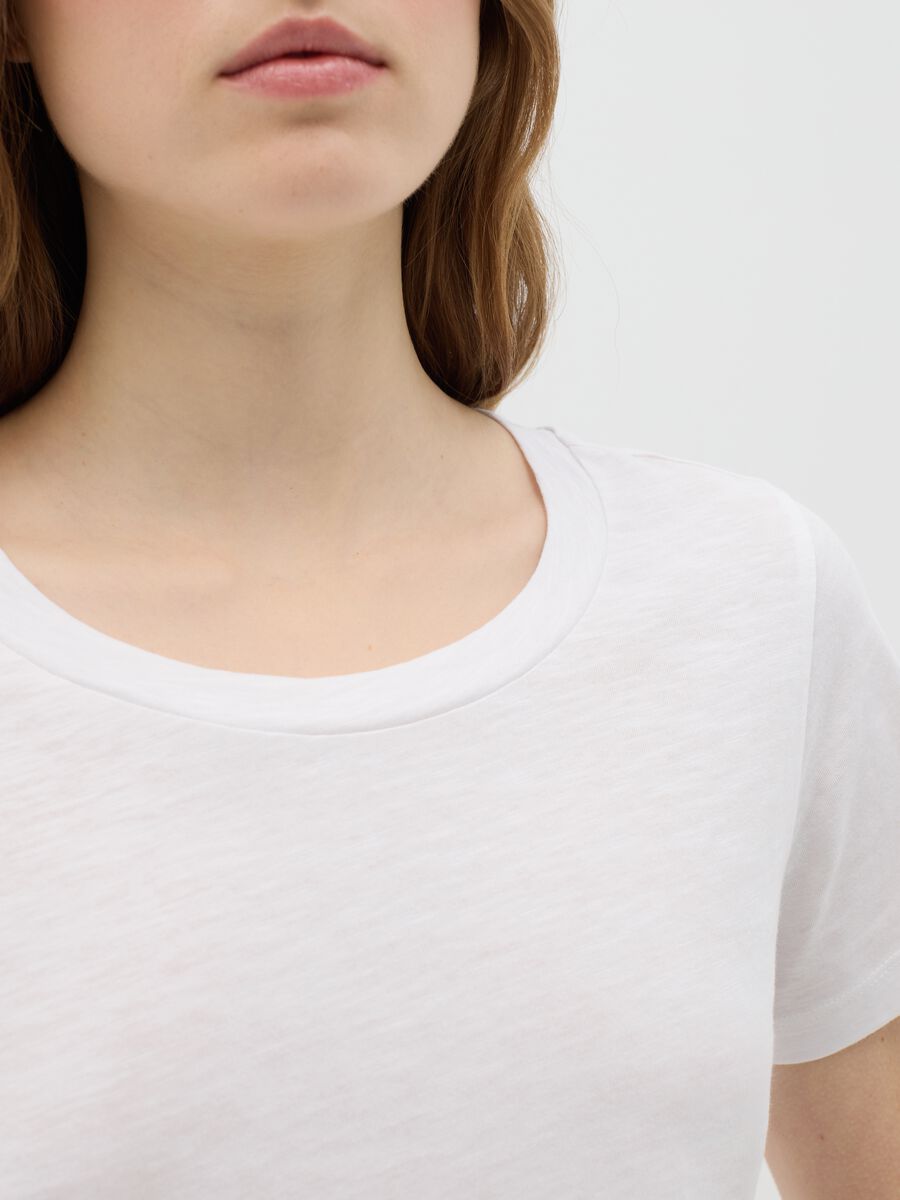 Pure Cotton White T-shirt by Ovs_2