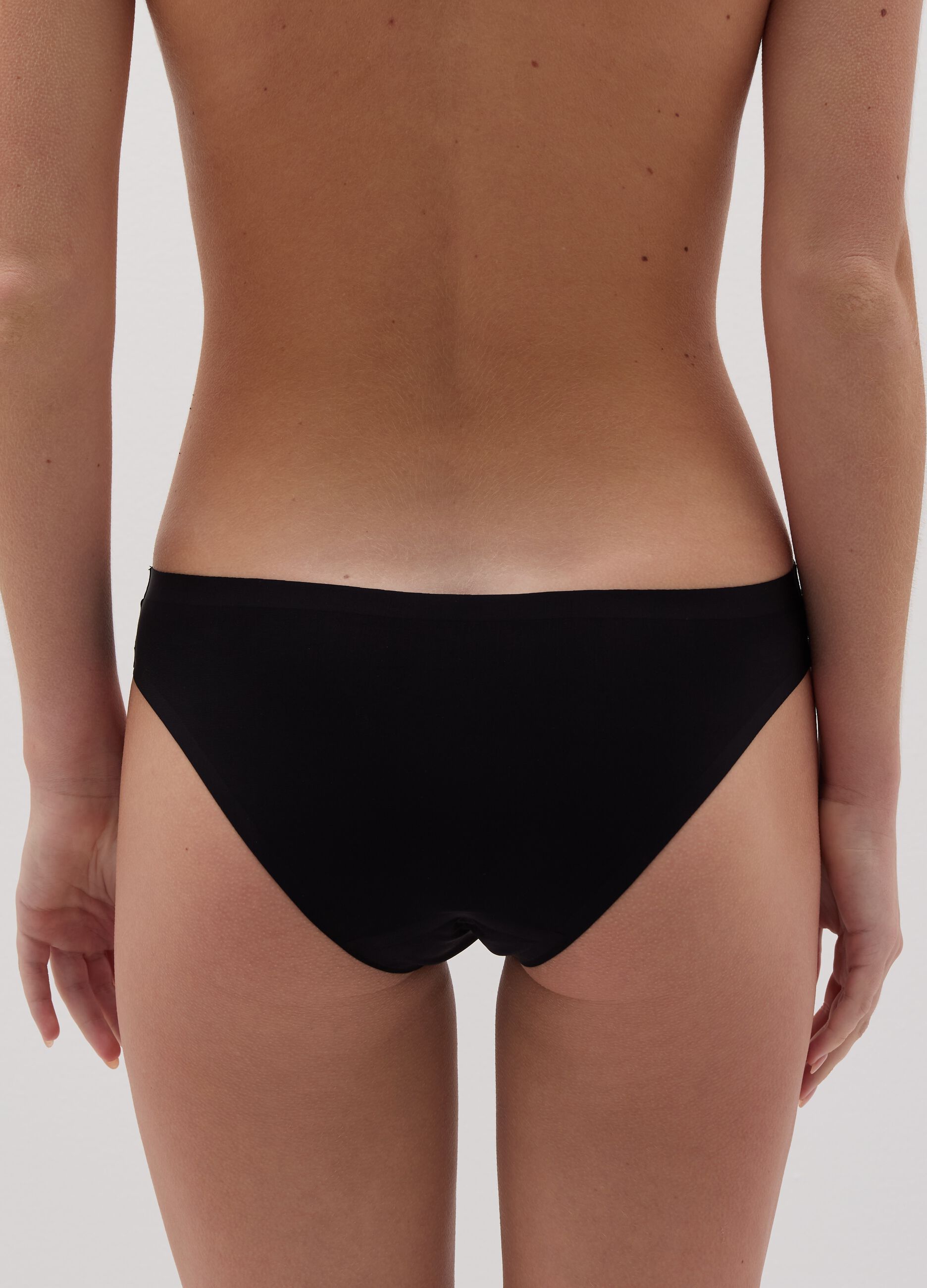 Two-pack Brazilian-cut briefs in seamless microfibre