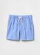 Stretch Cotton Shorts in Blue_0