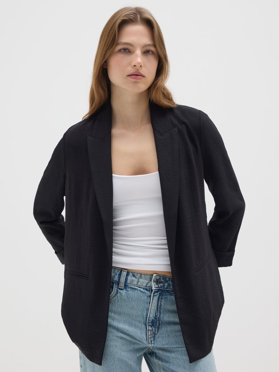 Women's black blazer_0