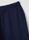 Women's pure blue viscose regular fit trousers_5