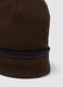 Brown jersey-knit beanie with striped turn-up_2