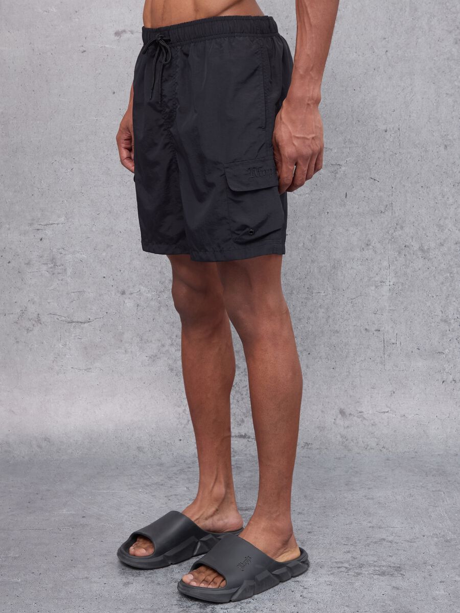 Cargo Swim Shorts Black_4