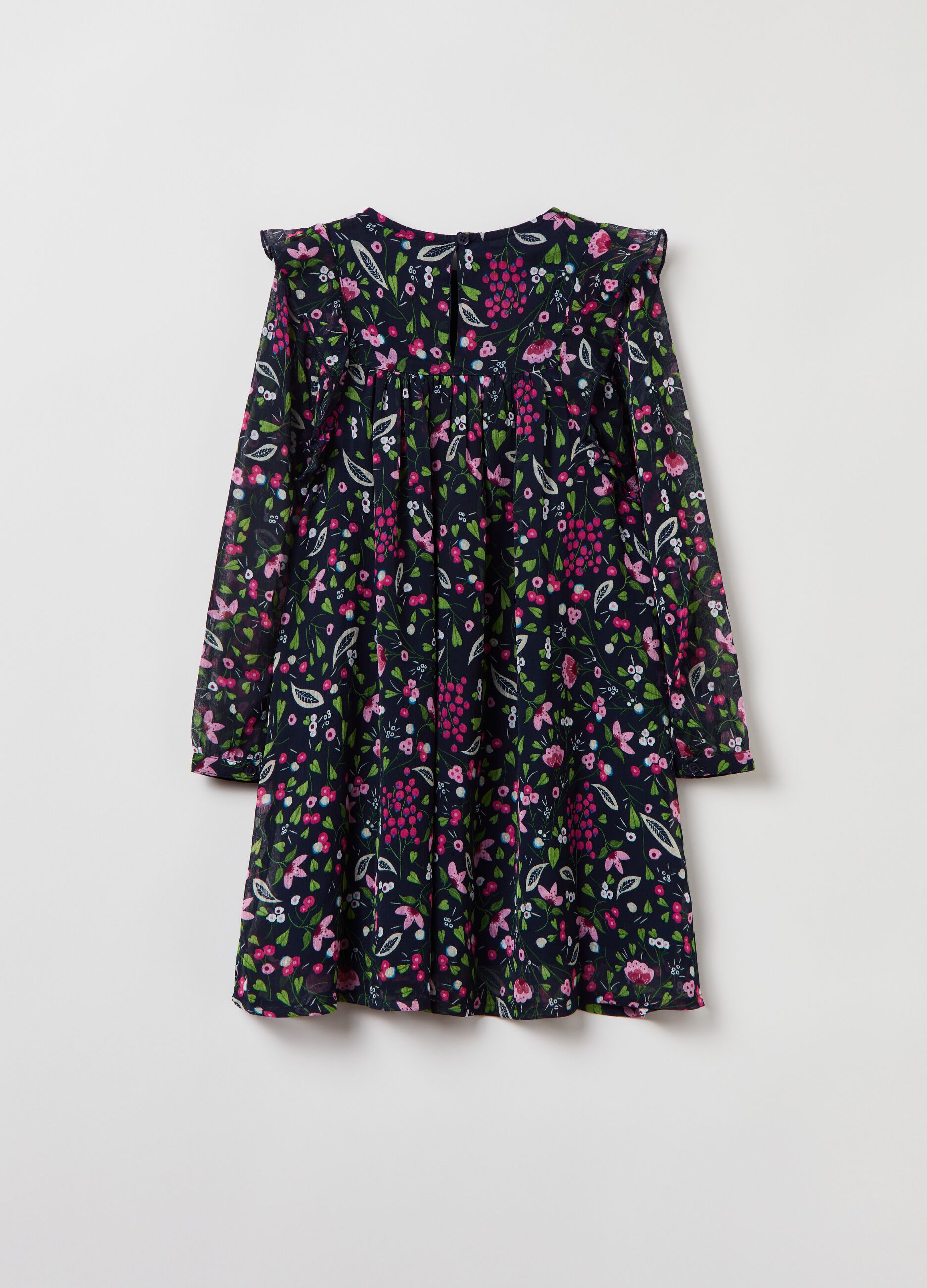 Vestito floreale in chiffon_1