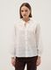 Camicia in puro cotone bianca regular fit con motivo a quadri_1