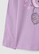 Regular fit pure cotton purple girl's top with print_3