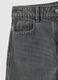 Girls' grey wide leg jeans in pure cotton_3