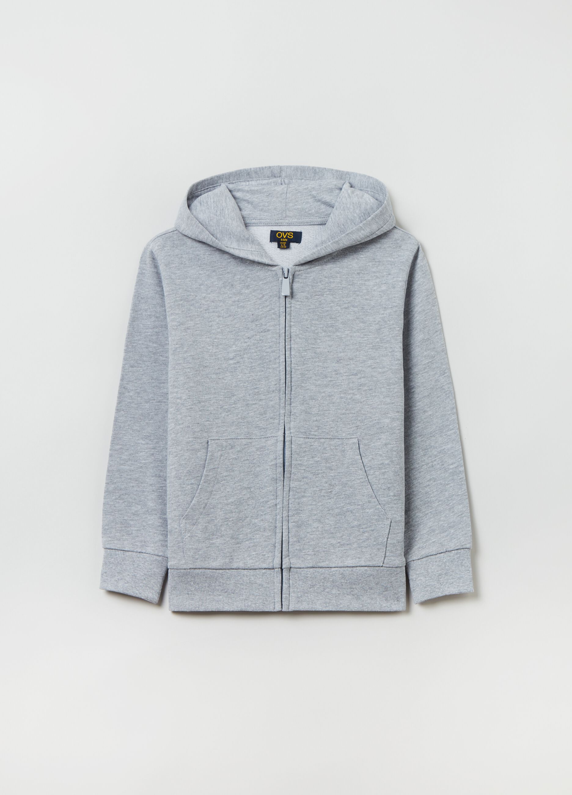 Full-zip in French Terry con cappuccio_0