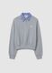 Grey Cotton Blend Sweatshirt Regular Fit_4