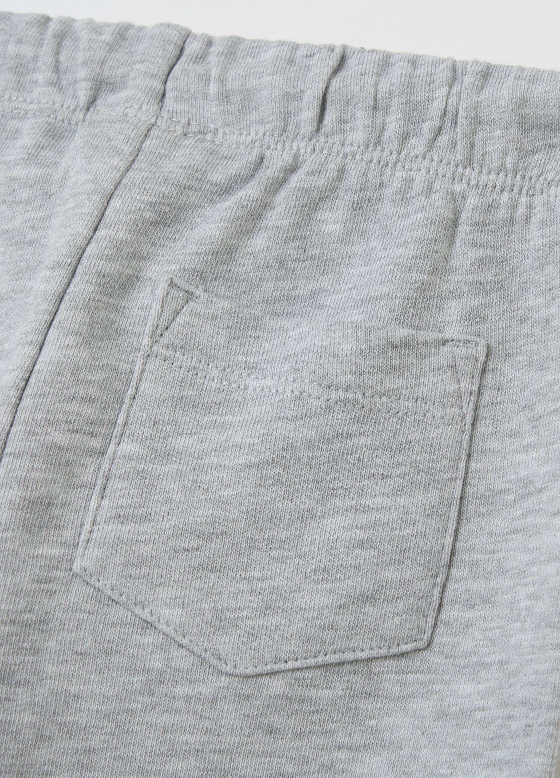 Cotton joggers with drawstring
