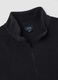 Black fleece sweatshirt with half zip_5