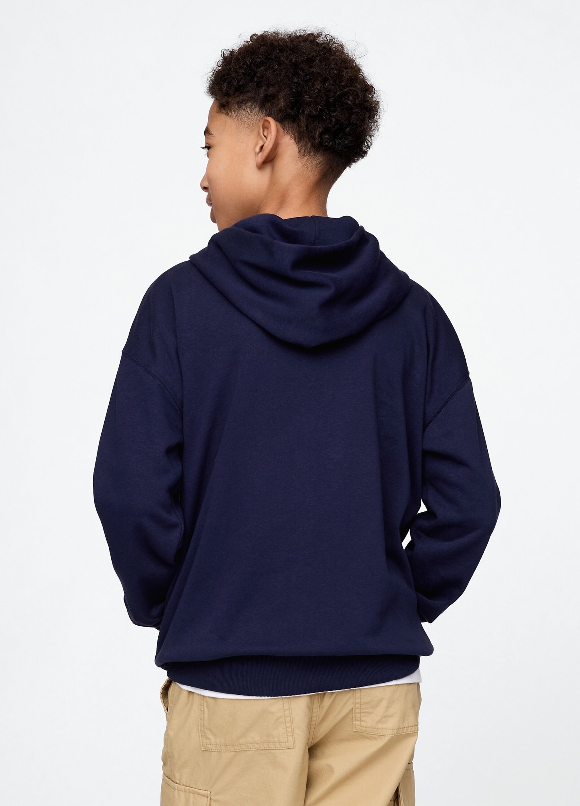 Blue hoodie with GAP logo