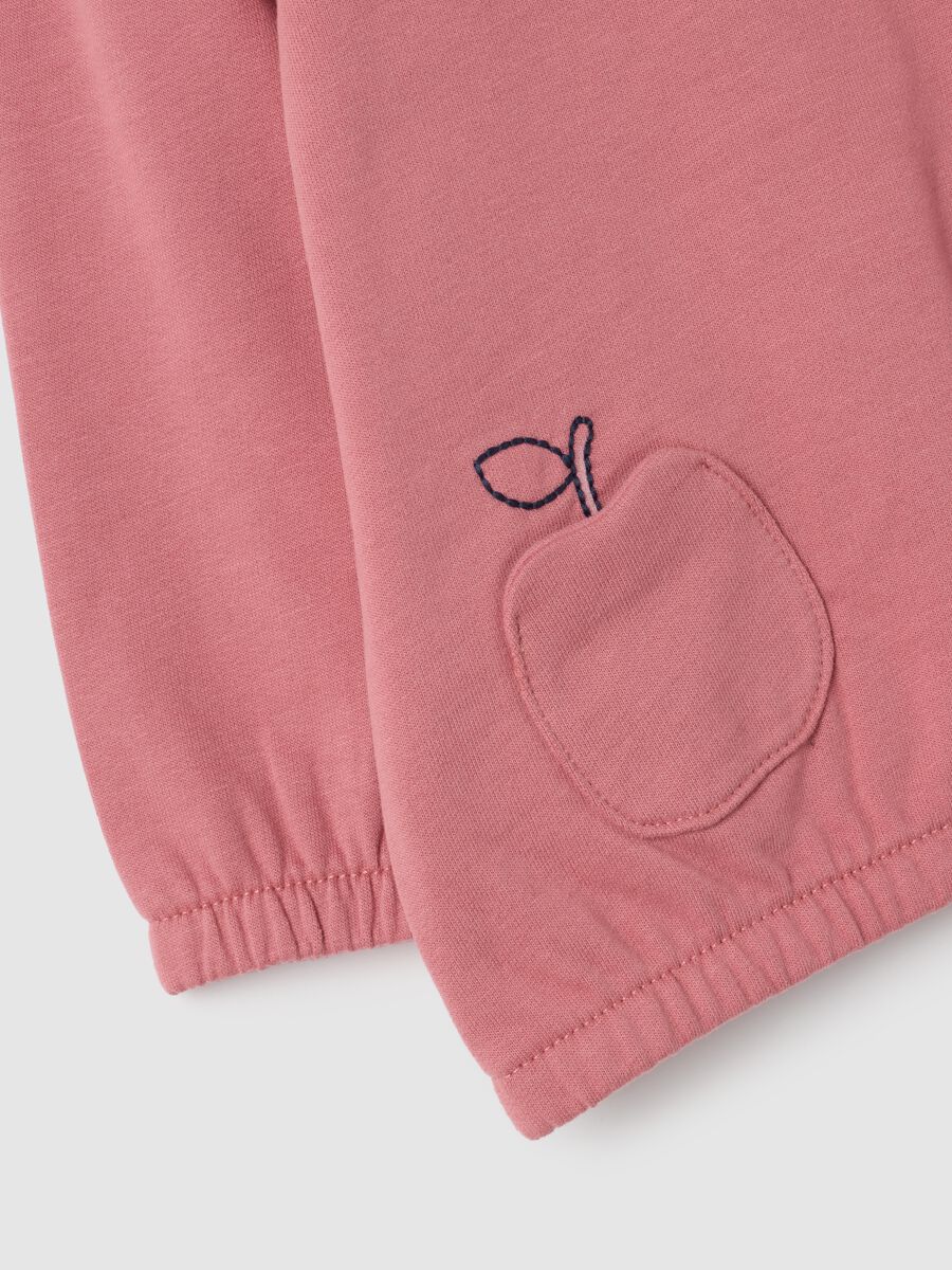 Completo da neonata in puro cotone rosa_3