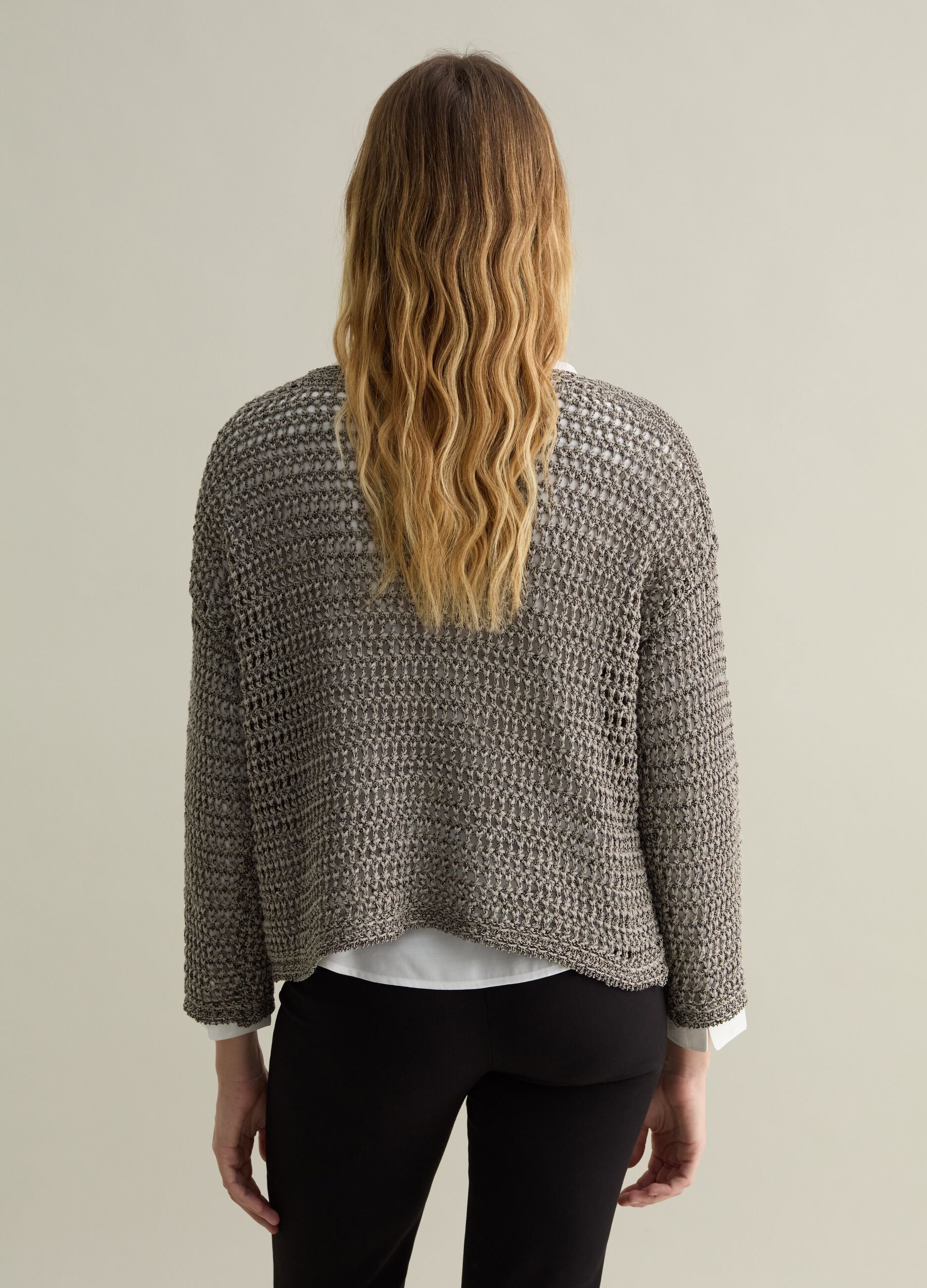 Openwork top with stitch design