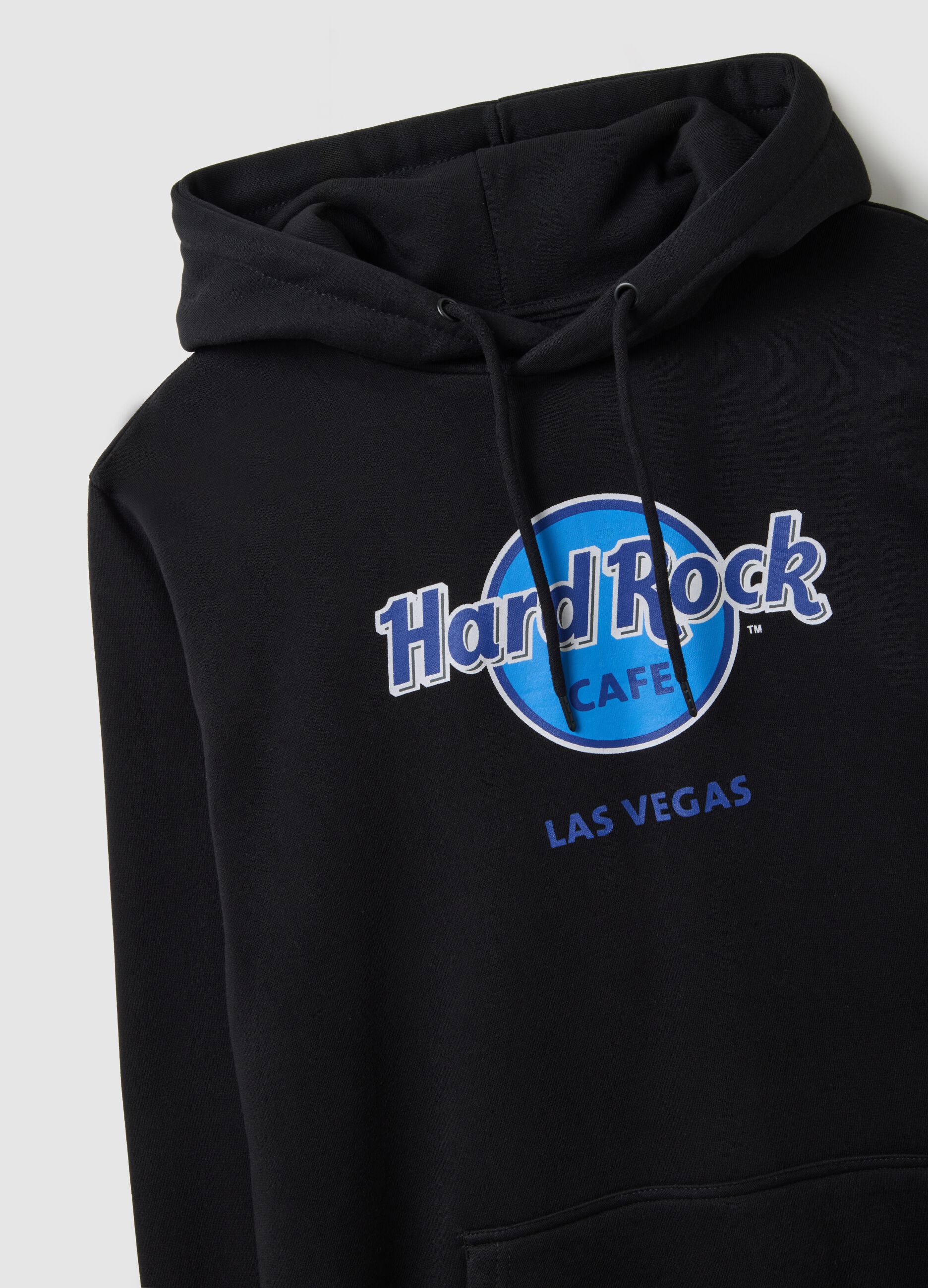 Black Cotton Blend Sweatshirt
