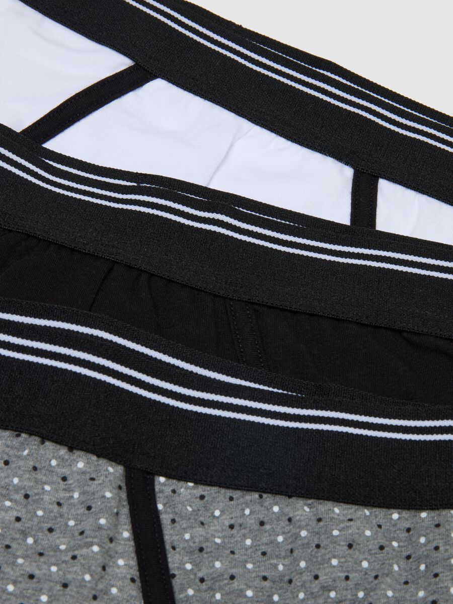 Tripack slip multicolor a quadri in cotone elasticizzato regular fit_5