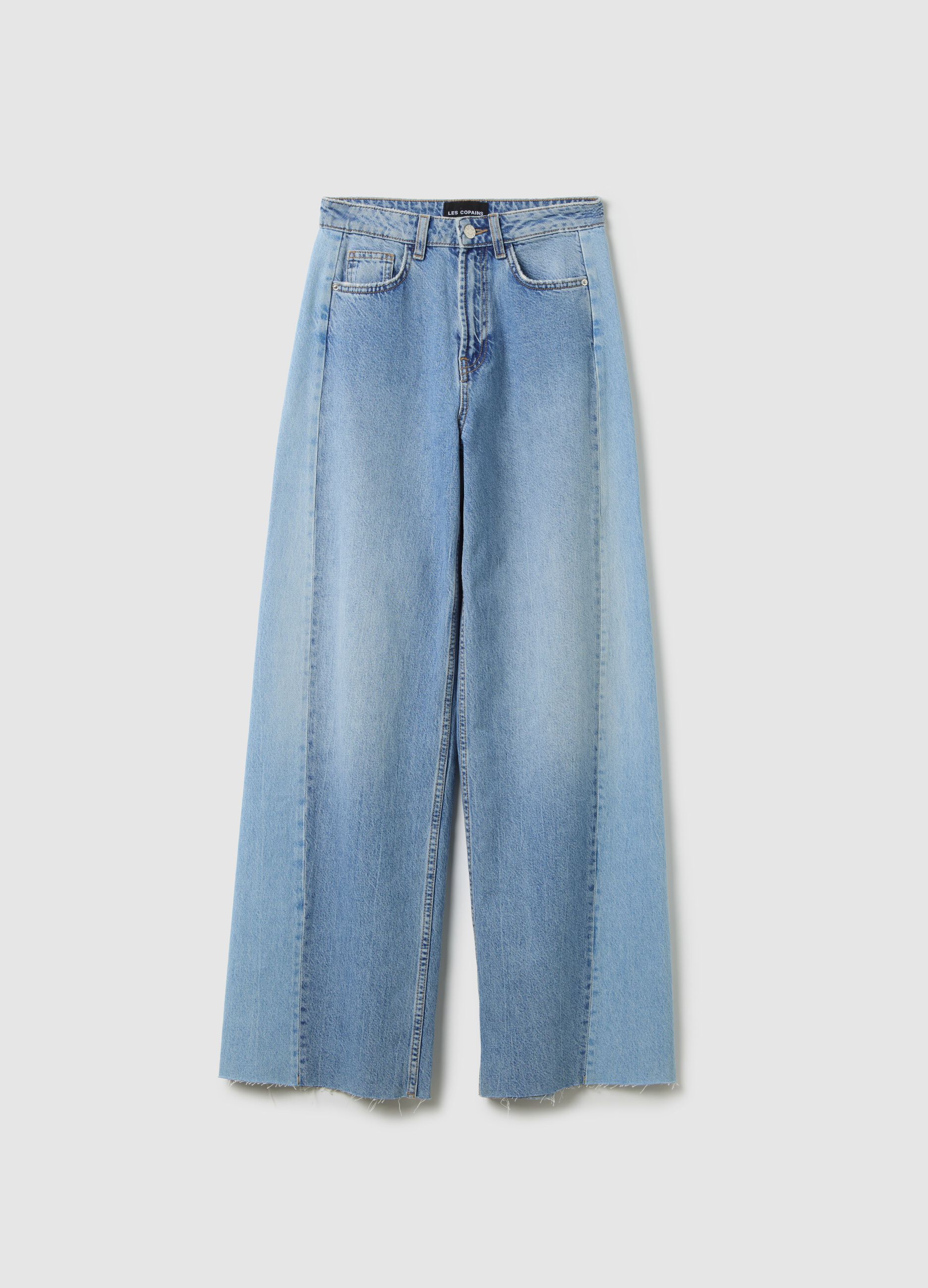 Jeans ampi in cotone