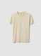 Beige pure cotton boys&rsquo; regular fit T-shirt_0