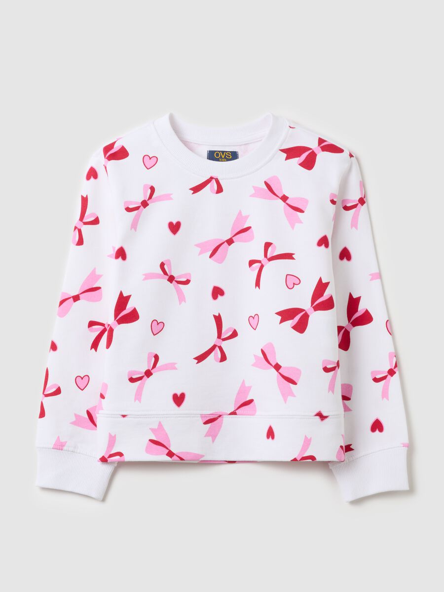 French terry sweatshirt with print_0