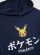Children's blue pure cotton sweatshirt with fit style and Pokémon print_3