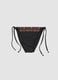 Black stretch bikini bottoms with side ties_4