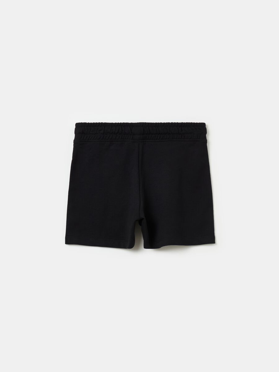 Shorts in French Terry con coulisse_1
