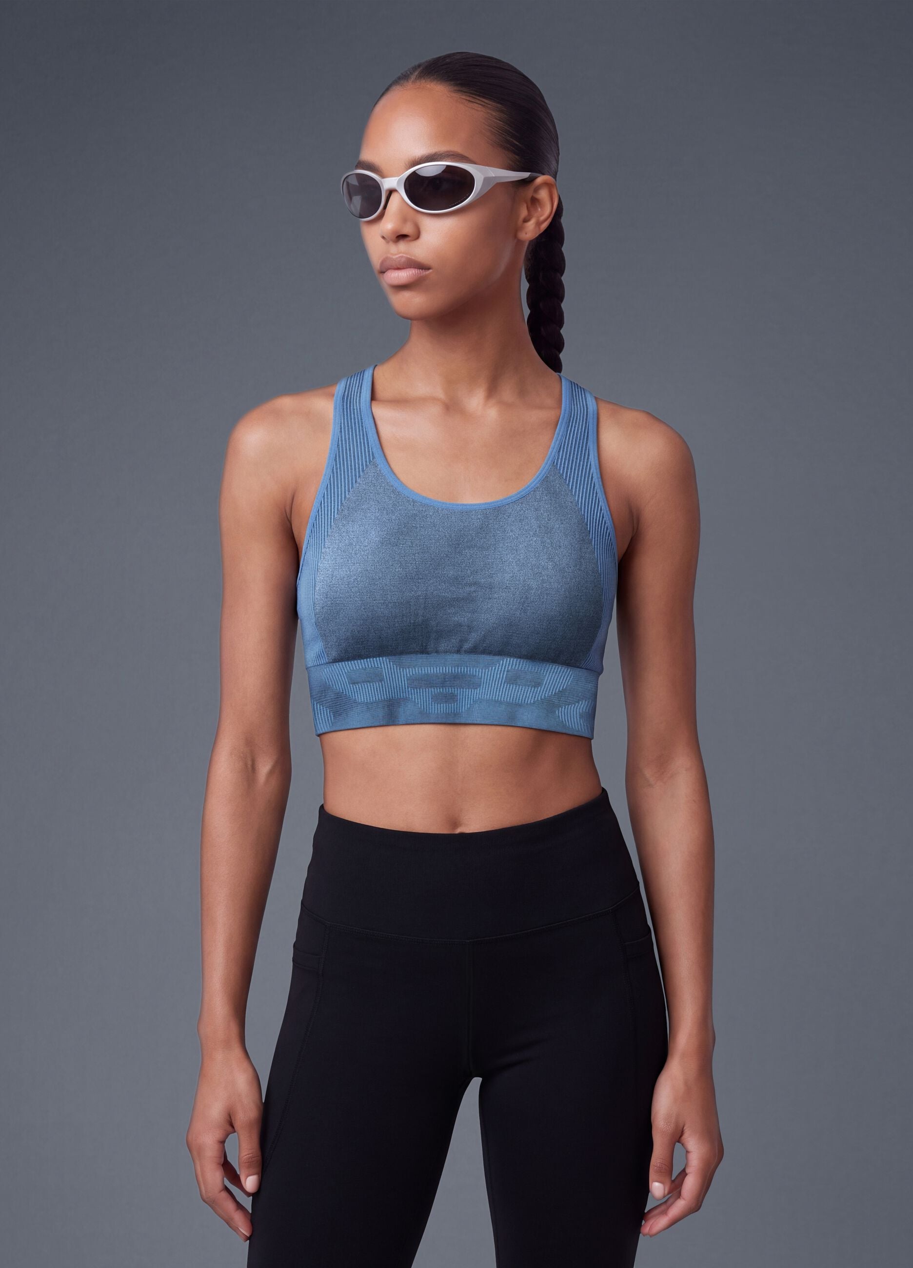 ALTAVIA Breathable Padded Technical Blue Top