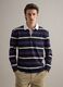 Long sleeve pure cotton polo with multicolour stripes, regular fit_0
