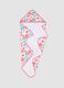 Multicolour floral pure cotton baby girl beach towel_1