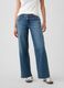 Stretch cotton wide-leg denim jeans_1