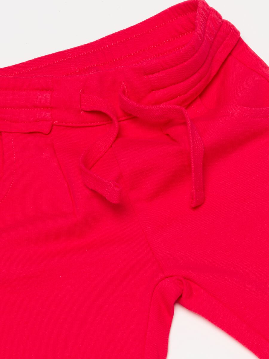 Solid colour joggers with drawstring_2