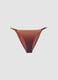 Brown stretch bikini bottoms with ombr&eacute; effect_0