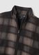Multicolour Check High Collar Fleece Zip Jacket Regular Fit_5