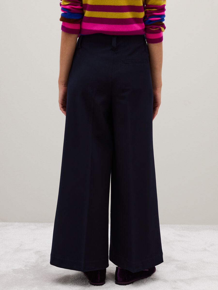 Wide Leg Blue Trousers_2