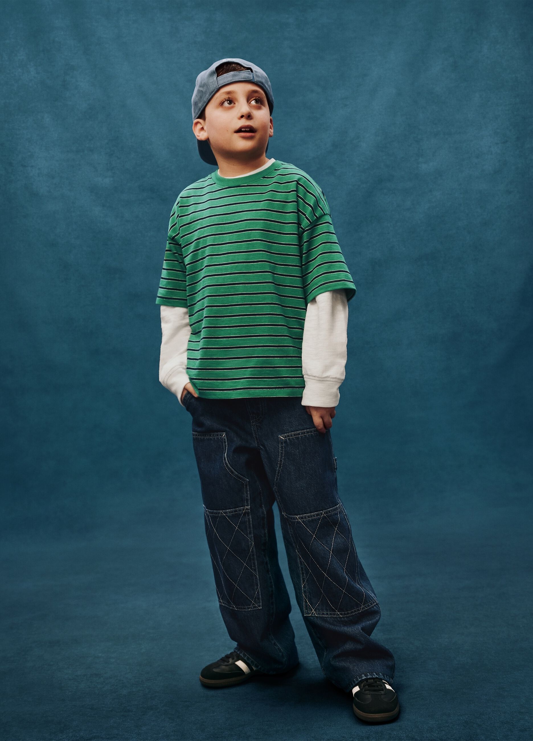 Pantaloni baggy in denim per ragazzo