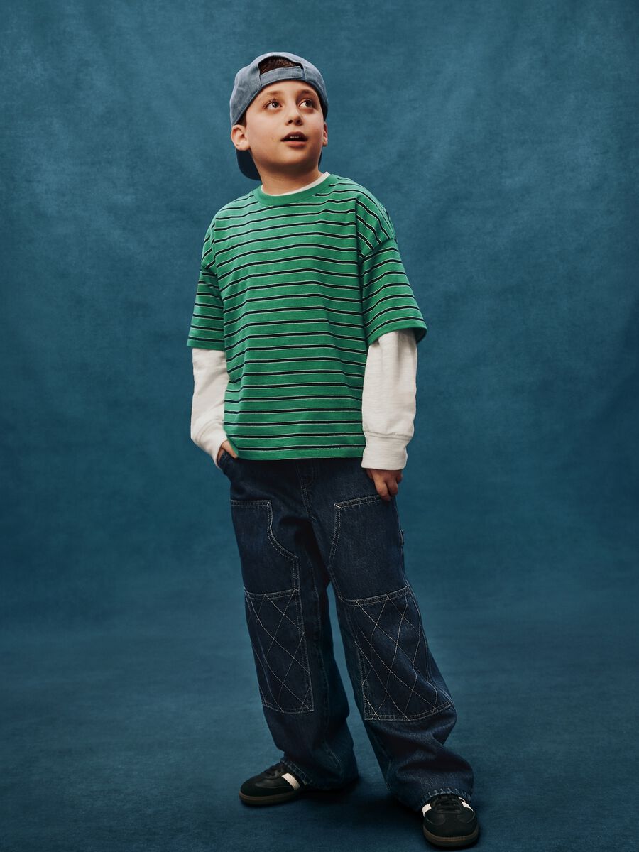 Pantaloni baggy in denim per ragazzo_3