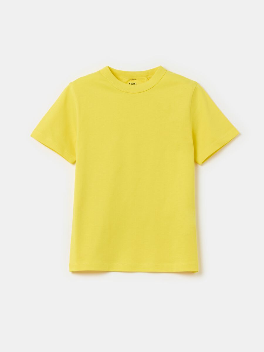 Essential organic cotton T-shirt with round neck_0