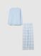 Girls' multicolour check pyjamas in pure cotton regular fit_1