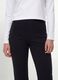 Girls' black slim-fit stretch organic cotton trousers_3
