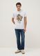 White pure cotton t-shirt regular fit with graphic_1