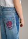 Jeans in puro cotone blu da bambina wide leg_2