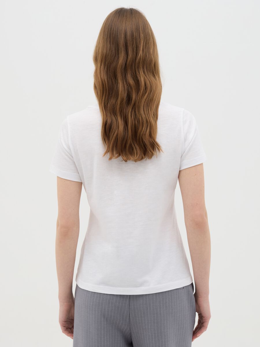 Pure Cotton White T-shirt by Ovs_3
