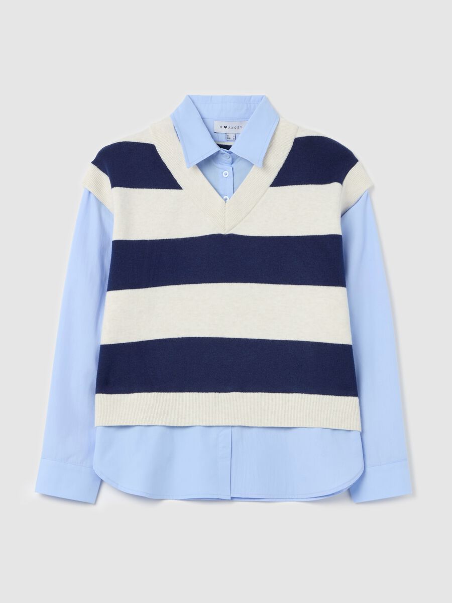 Closed gilet with stripes_4