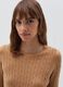 Ribbed pullover with cable-knit design_3