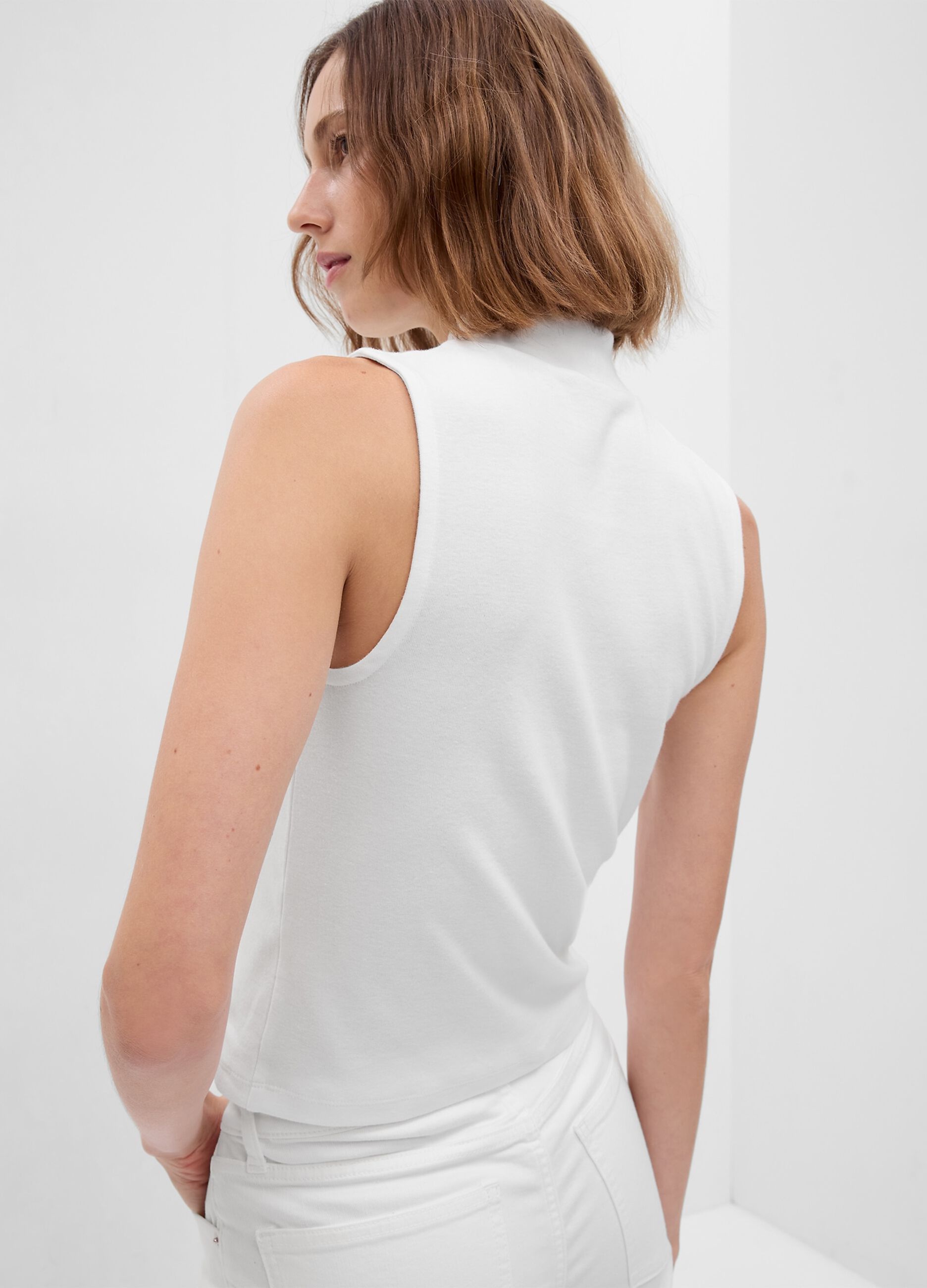 Tank top mock neck